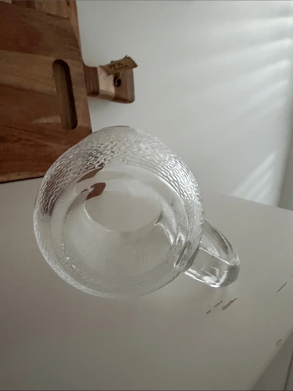Iittala Krouvi Pressed Glass Beer/Sauna Mug